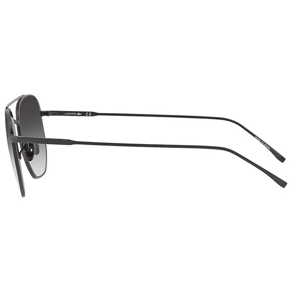 Kính Mát Unisex Lacoste Grey Gardient Aviator Sunglasses L210S 001 54 Màu Đen Xám