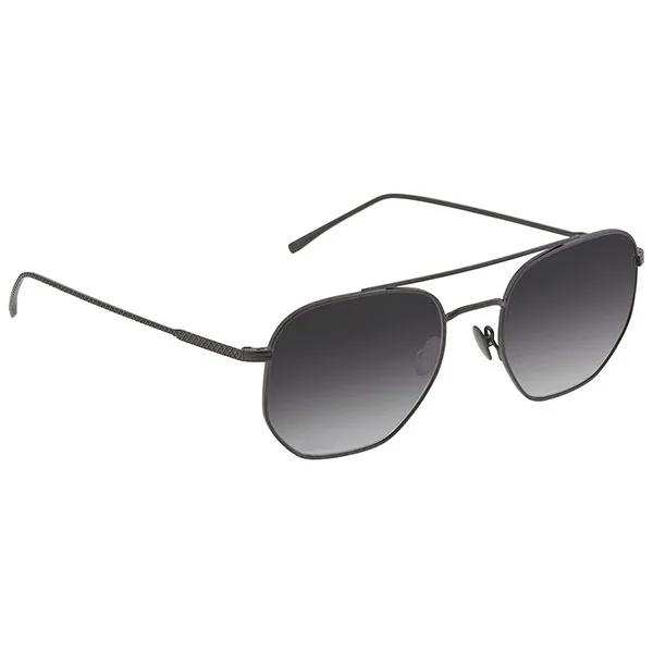 Kính Mát Unisex Lacoste Grey Gardient Aviator Sunglasses L210S 001 54 Màu Đen Xám
