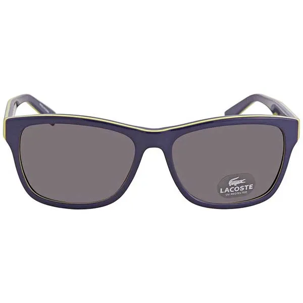 Kính Mát Unisex Lacoste Grey Square Sunglasses L683S 414 55 Màu Xanh Xám - Kính mắt - Vua Hàng Hiệu
