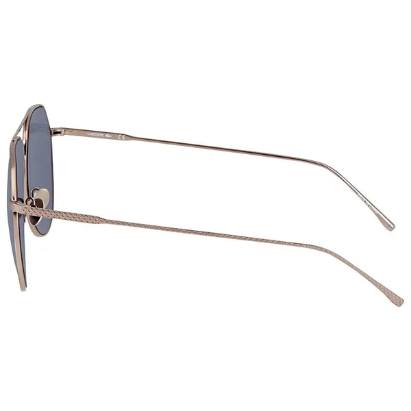 Kính Mát Unisex Lacoste Silver Tone Aviator/Pilot Sunglasses L209S 045 61 Màu Xanh Bạc
