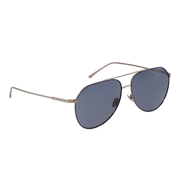 Kính Mát Unisex Lacoste Silver Tone Aviator/Pilot Sunglasses L209S 045 61 Màu Xanh Bạc