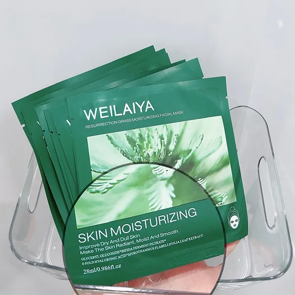 Mặt Nạ Dưỡng Ẩm Phục Hồi Da Weilaiya Resurrection Grass Moisturizing Facial Mask 10 Miếng
