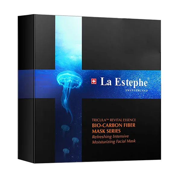 Mặt Nạ Than Hoạt Tính Dưỡng Ẩm La Estephe Refreshing Intensive Moisturizing Facial Mask Hộp 6 Miếng x 25g