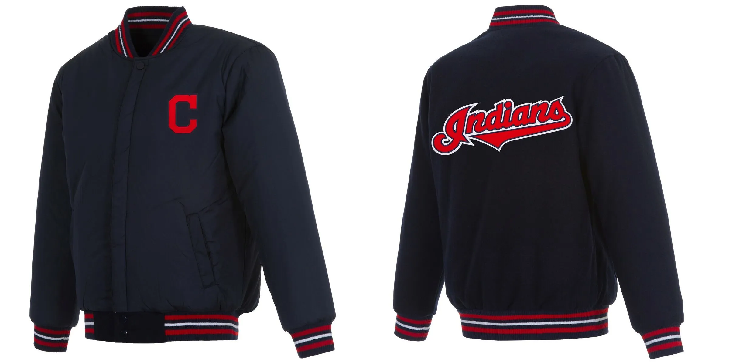 Áo Khoác MLB Reversible Cleveland Indians