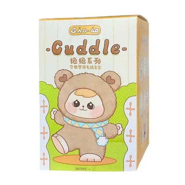 Móc Khóa CQTOYS Bao-ao Cuddle Series Plush Dolls Unopened Blind Box Màu Ghi
