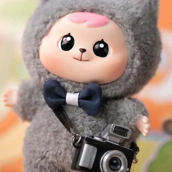 Móc Khóa CQTOYS Bao-ao Cuddle Series Plush Dolls Unopened Blind Box Màu Ghi