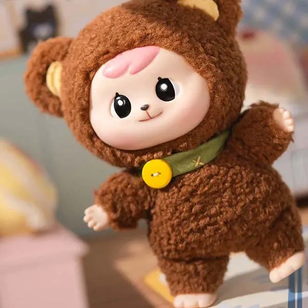 Móc Khóa CQTOYS Bao-ao Cuddle Series Plush Dolls Unopened Blind Box Màu Nâu Đậm - Phụ kiện - Vua Hàng Hiệu