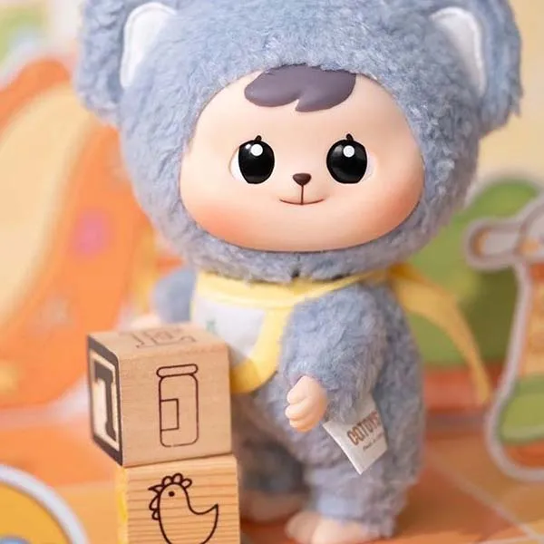 Móc Khóa CQTOYS Bao-ao Cuddle Series Plush Dolls Unopened Blind Box Màu Xám