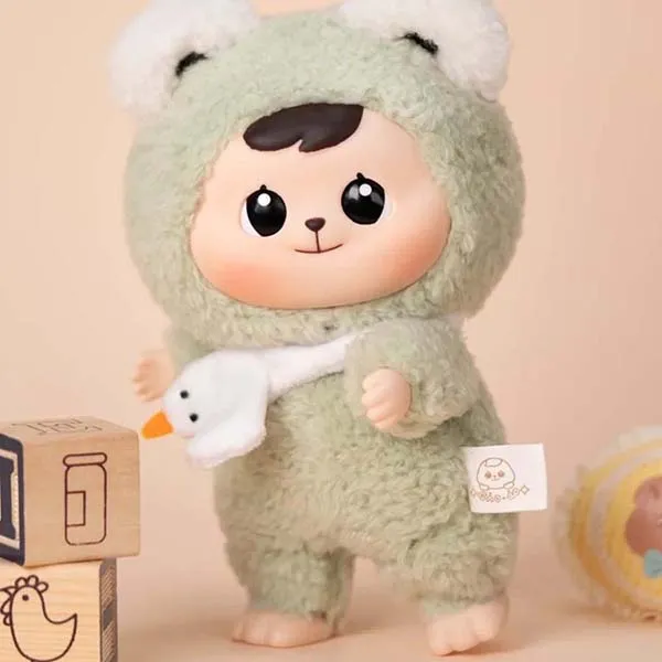 Móc Khóa CQTOYS Bao-ao Cuddle Series Plush Dolls Unopened Blind Box Màu Xanh Bơ