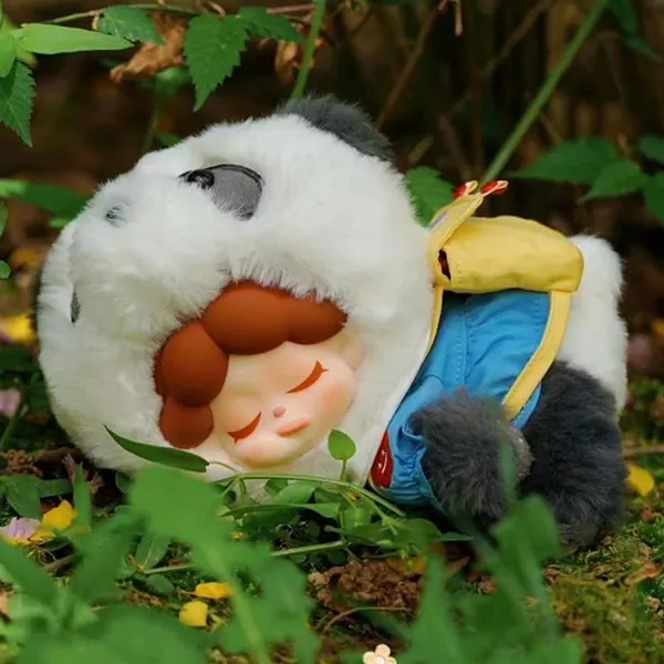 Móc Khóa Dodo Sugar Wendy Zoo School Panda Màu Trắng Xám