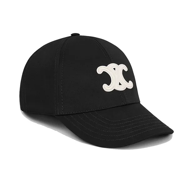 Mũ Unisex Celine Triomphe Logo Embroidered Màu Đen Size S - Mũ nón - Vua Hàng Hiệu