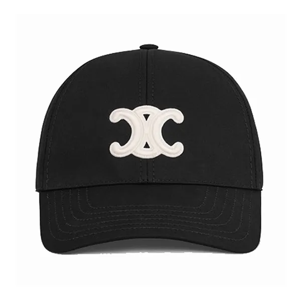 Mũ Unisex Celine Triomphe Logo Embroidered Màu Đen Size S - Mũ nón - Vua Hàng Hiệu