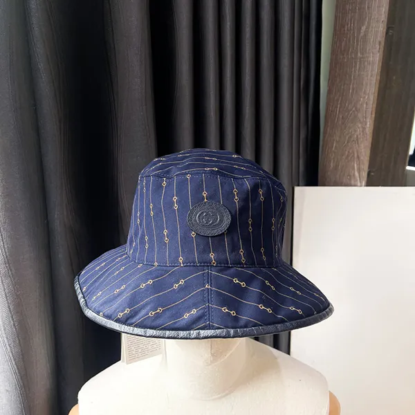 Mũ Gucci Hat M Bob Double Bace 700851 4HAOU 4068 Màu Xanh Navy Size S - Mũ nón - Vua Hàng Hiệu