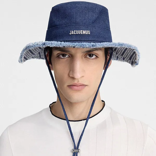 Mũ Jacquemus Le Bob Artichaut 213AC002-1513-38F Màu Xanh Size 56