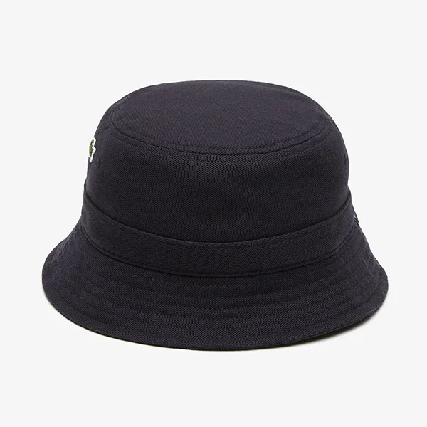 Mũ Unisex Lacoste Organic Cotton Bucket Hat RK2056 HDE Màu Xanh Đen