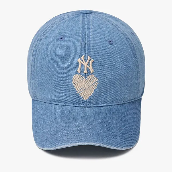 Mũ MLB Denim Heart Unstructured 3ACPH024N-50BLL Màu Xanh Denim