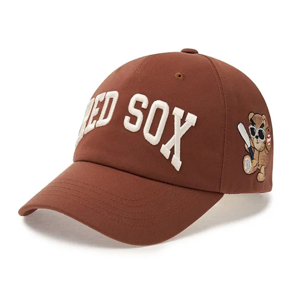Mũ MLB Mega Bear Boston Red Sox Ball Cap 3ACPMB04N 43BRL Màu Nâu - Mũ nón - Vua Hàng Hiệu
