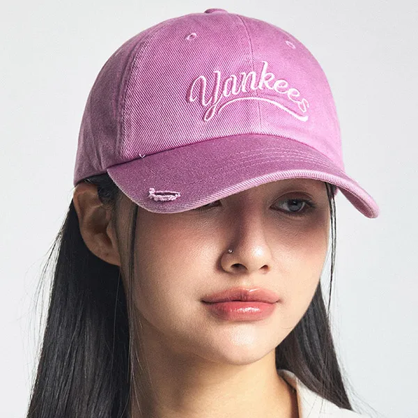 Mũ MLB Vintage Cultive Unstructured Ball Cap New York Yankees 3ACPVL64N-50PPM Màu Hồng Tím