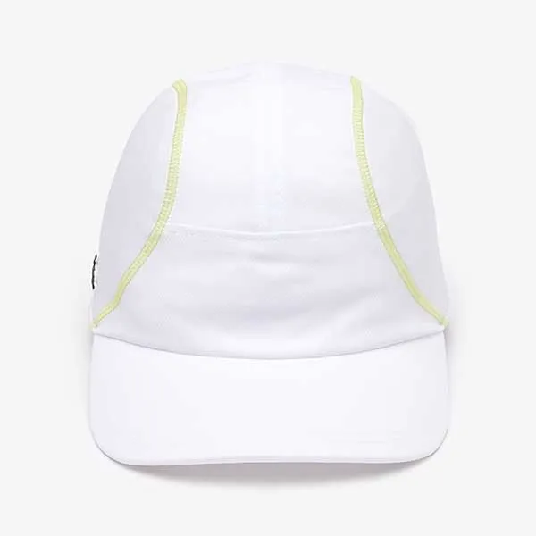 Mũ Nam Lacoste Men’s Tennis Mesh Panel Cap RK4971 DVJ Màu Trắng