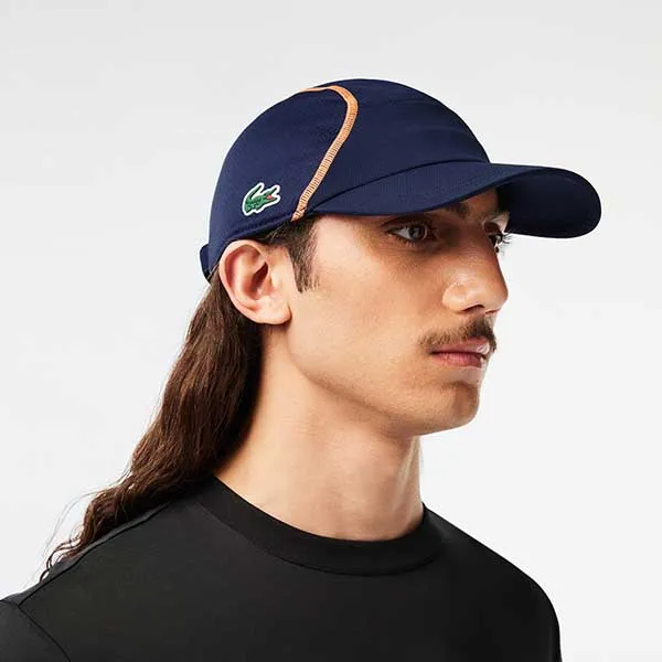 Mũ Nam Lacoste Men’s Tennis Mesh Panel Cap RK4971 XIK Màu Xanh Navy