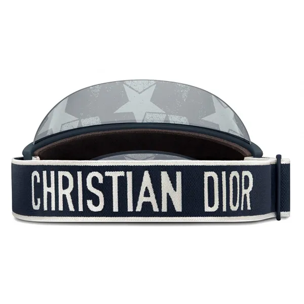 Mũ Nửa Đầu Nữ Dior DiorClub Navy Blue Silver CLUBV1UXT-31B7 Màu Bạc Xanh Navy