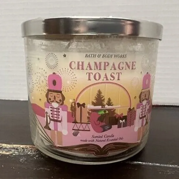 Nến Thơm Bath & Body Works Champagne Toast 3-Wick Candle 411g