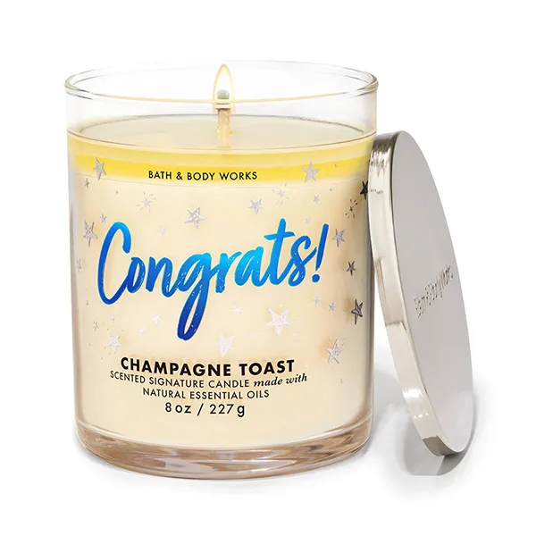 Nến Thơm Bath & Body Works Champagne Toast Single Wick Candle 227g