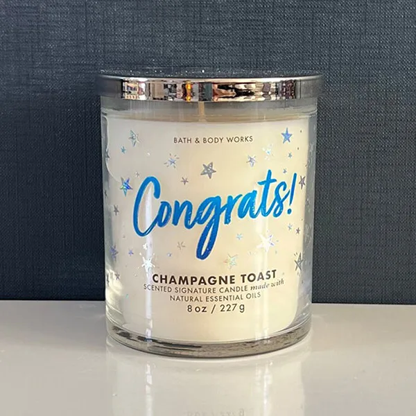 Nến Thơm Bath & Body Works Champagne Toast Single Wick Candle 227g