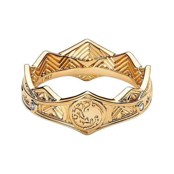 Nhẫn Nữ Pandora Game Of Thrones House Of The Dragon Crown Ring 162969C01 Màu Vàng Size 52