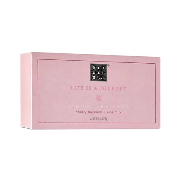 Nước Hoa Ô Tô The Rituals Life Is A Journey Car Perfume Holder + 2 Refills Cherry Biossom & Rice Milk 2 x 3g - Nước hoa - Vua Hàng Hiệu