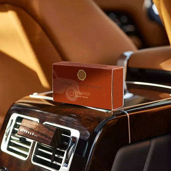Nước Hoa Ô Tô The Rituals Luxury Car Air Freshener Suede Vanilla Holder + 2 Refills 2 - Nước hoa - Vua Hàng Hiệu