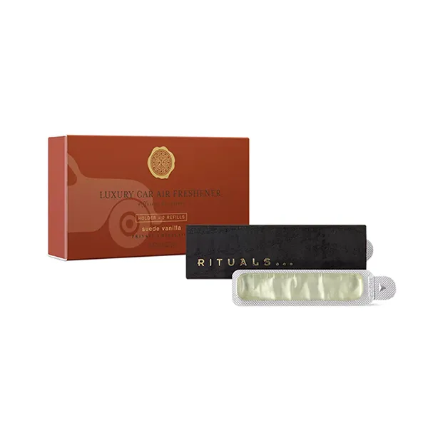 Nước Hoa Ô Tô The Rituals Luxury Car Air Freshener Suede Vanilla Holder + 2 Refills 2 - Nước hoa - Vua Hàng Hiệu