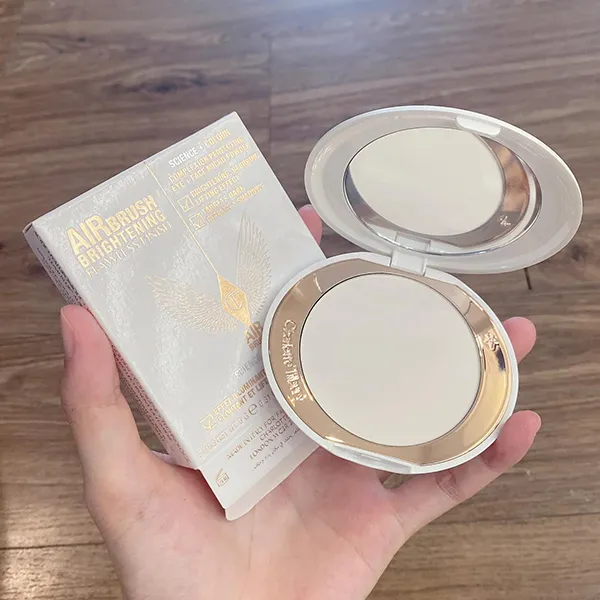 Phấn Phủ Charlotte Tilbury Airbrush Brightening Flawless Finish Tone Fair-Medium 9g - Trang điểm - Vua Hàng Hiệu