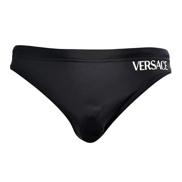 Quần Bơi Nam Versace Black With Logo Printed 1001346 1A01030 5B040 Swim Brief Màu Đen - Thời trang - Vua Hàng Hiệu