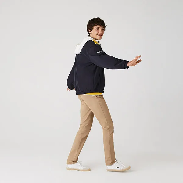 Quần Dài Nam Lacoste Men's Slim Fit Gabardine Chino Pants HH9553 02S Màu Beige Size 36