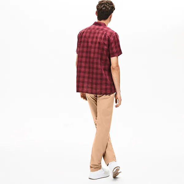 Quần Dài Nam Lacoste Regular Fit HH8811 02S Màu Vàng Cát Size 38