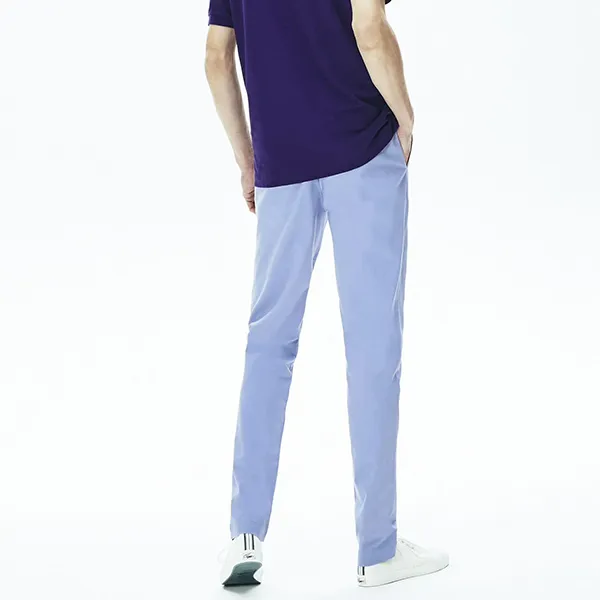 Quần Kaki Nam Lacoste Slim Fit Gabardine Pants HH9553 Z0G Màu Xanh Dương Nhạt Size 38