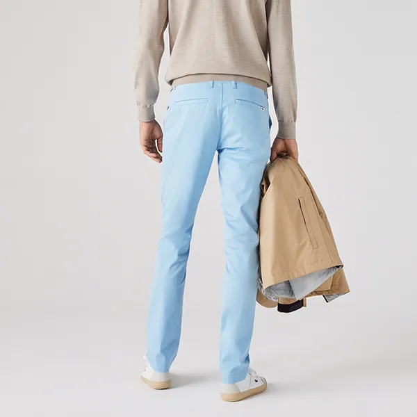 Quần Kaki Nam Lacoste Slim Fit Stretch Gabardine Chino Pants HH9553 HBP Màu Da Trời Size 40 - Thời trang - Vua Hàng Hiệu