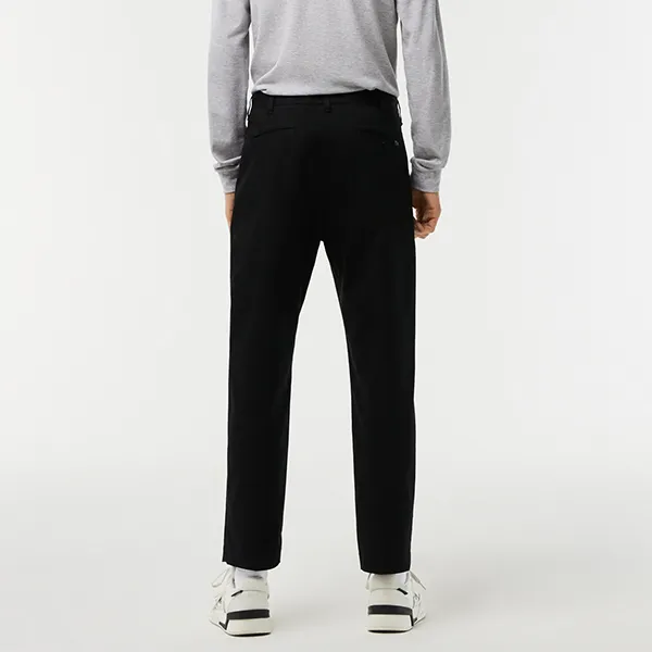 Quần Kaki Nam Lacoste Tapered Fit Stretch Cotton HH2709 031 Màu Đen Size 34 - Thời trang - Vua Hàng Hiệu