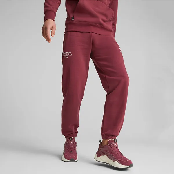 Quần Nỉ Nam Puma Sweatpants 625209-22 Màu Đỏ Đô Size S