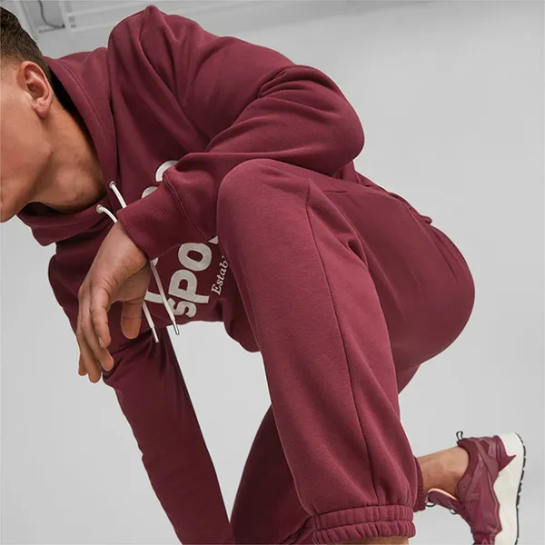 Quần Nỉ Nam Puma Sweatpants 625209-22 Màu Đỏ Đô Size S