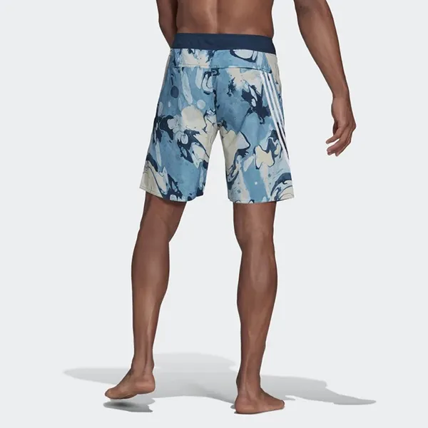 Quần Short Nam Adidas Knee-Length Graphic Board GK0022 Màu Xanh Họa Tiết Size S