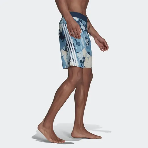 Quần Short Nam Adidas Knee-Length Graphic Board GK0022 Màu Xanh Họa Tiết Size S