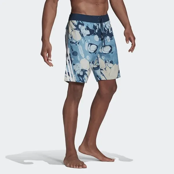 Quần Short Nam Adidas Knee-Length Graphic Board GK0022 Màu Xanh Họa Tiết Size S