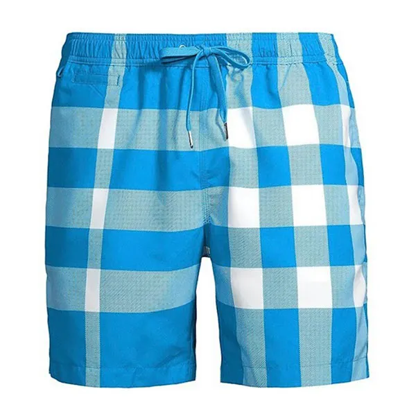 Quần Short Nam Burberry Checked Shorts 8066242 Màu Xanh Blue Size S - Thời trang - Vua Hàng Hiệu