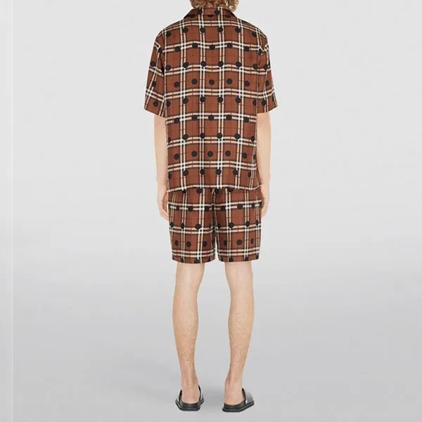 Quần Short Nam Burberry Silk Polka Dot Pyjama Shorts 8067749 Màu Nâu Size S - Thời trang - Vua Hàng Hiệu