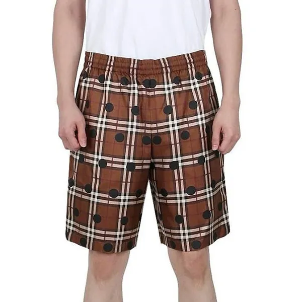 Quần Short Nam Burberry Silk Polka Dot Pyjama Shorts 8067749 Màu Nâu Size S - Thời trang - Vua Hàng Hiệu