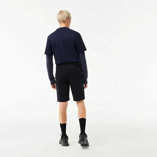 Quần Short Nam Lacoste Custom Slim Fit FH0145 HDE Màu Xanh Đen Size 44