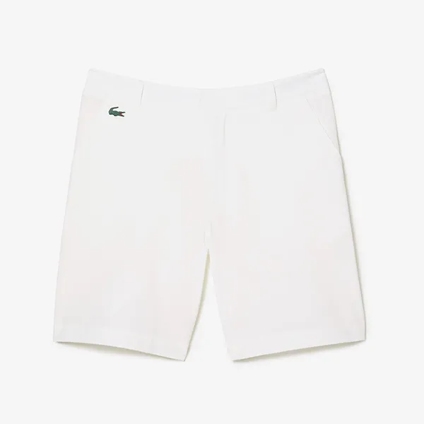 Quần Short Nam Lacoste Golf Slim Fit FH3764 70V Màu Trắng Size 44