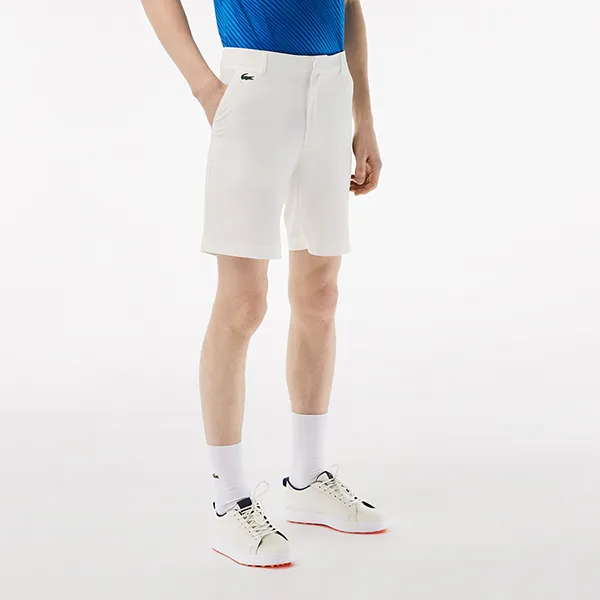 Quần Short Nam Lacoste Golf Slim Fit FH3764 70V Màu Trắng Size 44